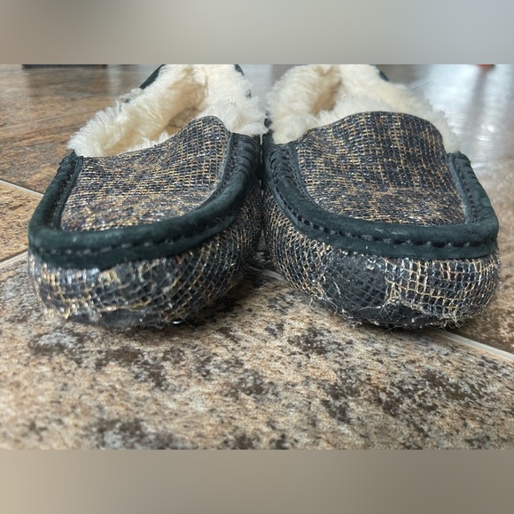UGG Ansley Cheetah Leopard Glitter Slippers- SIZE MEASURED, Women’s 7? - Picture 2 of 11
